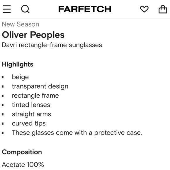 Oliver Peoples Davri rectangle-frame sunglasses main image 4